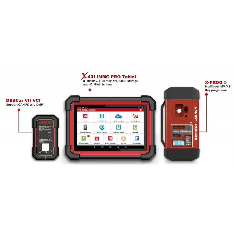 Launch X-431 Immo PAD 2 в 1 Мультимарочный сканер + Программатор ключей