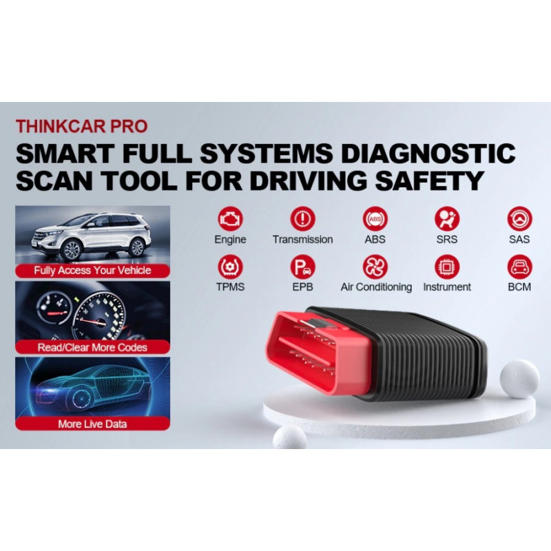 ThinkCar PRO сканер с ПО LVS 300 марок, 1 год обновлений Онлайн