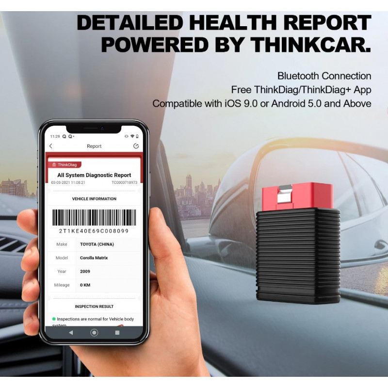 ThinkCar PRO сканер с ПО LVS 300 марок, 1 год обновлений Онлайн