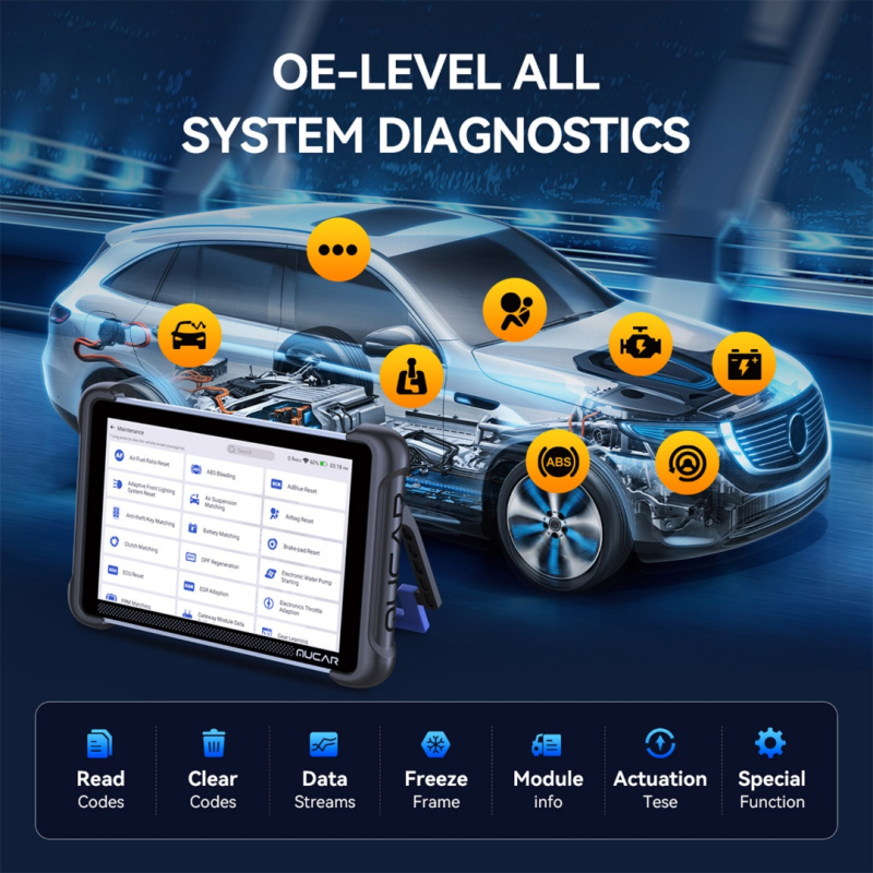 MUCAR 892BT – автосканер с AI-помощником и бесплатными обновлениями (CAN FD и DoIP)