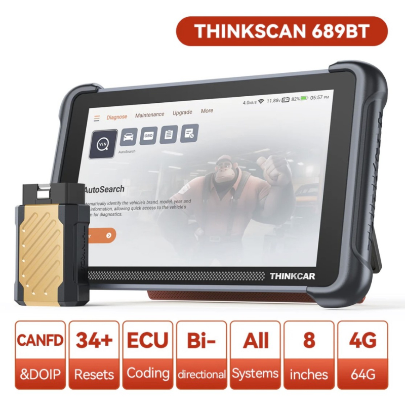 THINKCAR THINKSCAN 689BT Автосканер с бесплатными обновлениями