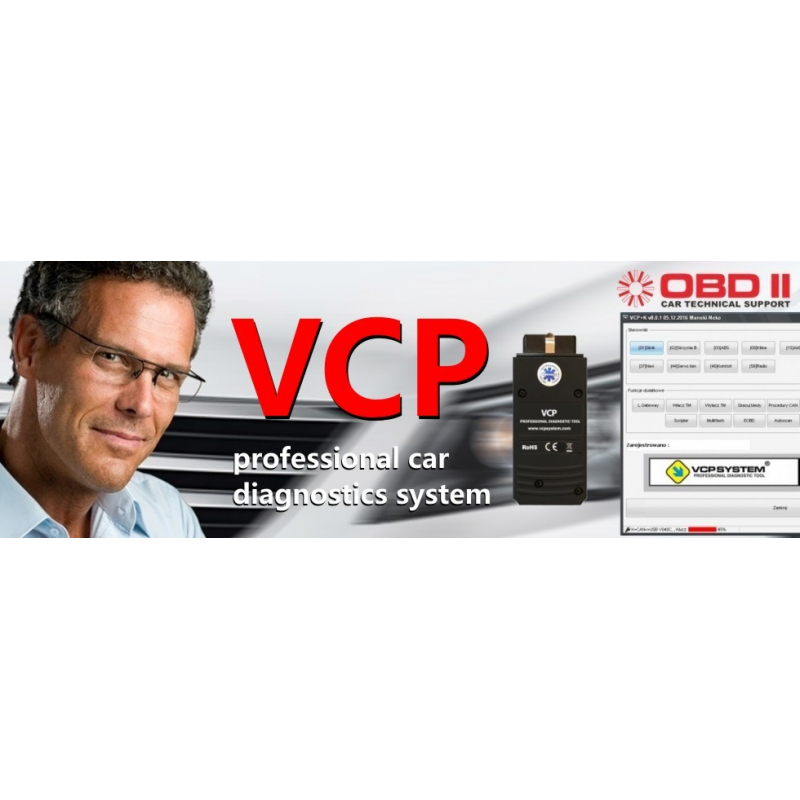 VCP can Professional + K LINE Адаптер діагностичний (VAG can PRO)