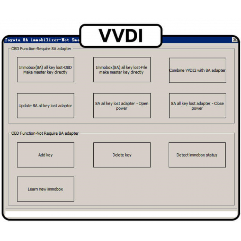 Xhorse Toyota 8A Non-Smart Key Адаптер
