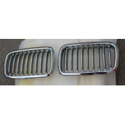 Решетка радиатора BMW E36 '91-95 (хром+серебро)