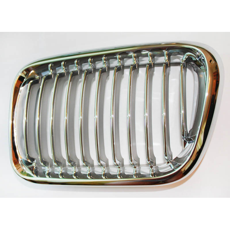Решетка радиатора BMW E36 96-97 (хром+серебро)