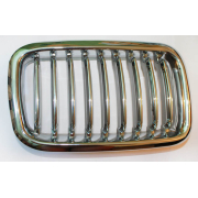 Решетка радиатора BMW E36 '91-95 (хром+серебро)
