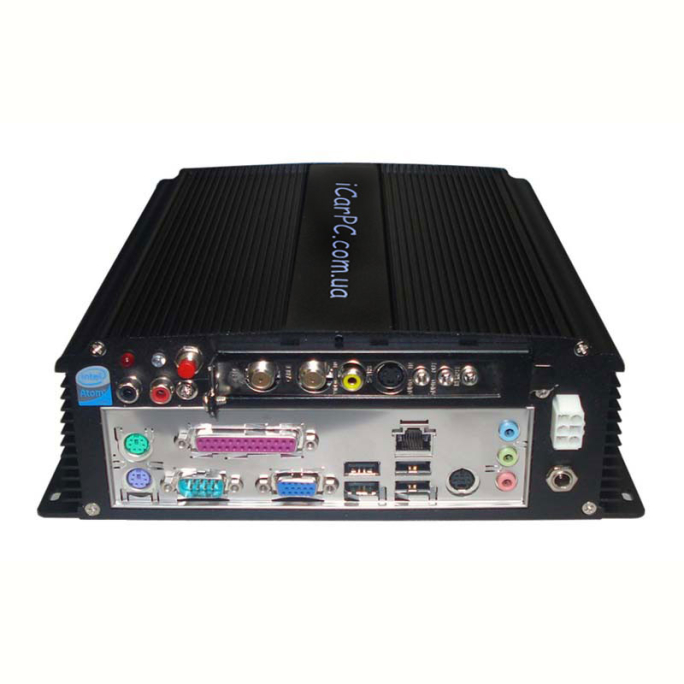 Черный Mini ITX корпус со слотом PCI для Car PC