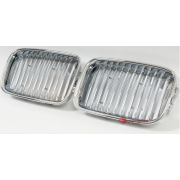 Решетка радиатора BMW E36 '91-95 (хром+серебро)