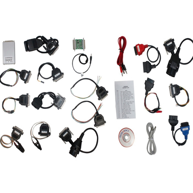 CarProg Full 9.31 c прошивкой 8.21 и 4.74. Доработан. С кабелем для сброса счетчика.