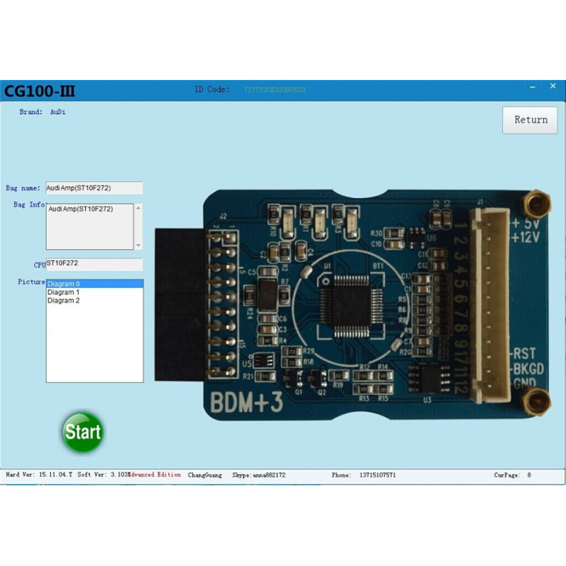 Программатор CGDI CG100 PROG III Полный комплект