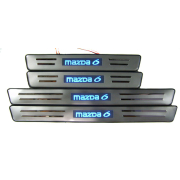 Накладки на пороги с подсветкой Mazda 6