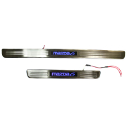 Накладки на пороги с подсветкой Mazda 6