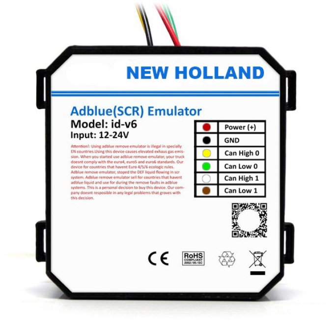 Эмулятор AdBlue NEW HOLLAND EURO 6 ( SCR, адблю ). Сделано в Европе.