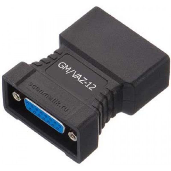 Переходник GM12 / ВАЗ для Сканматик 2 (Daewoo до 2009г.в. и ВАЗ до 2010г.в.)