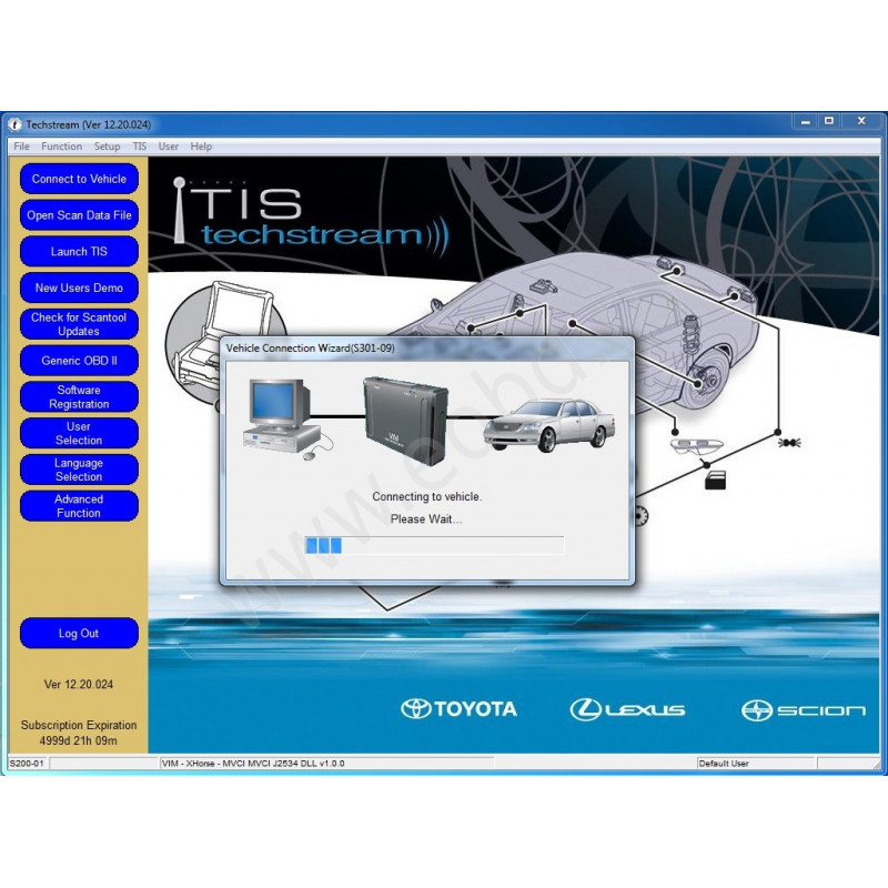 Установка Toyota Techstream 17 или новее