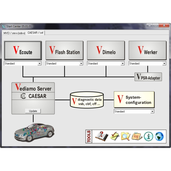 Установка Mercedes Vediamo 5.01.01