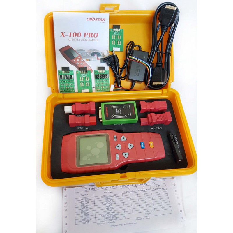 X-100 Pro OBDStar Программатор ключей (C+D+E)