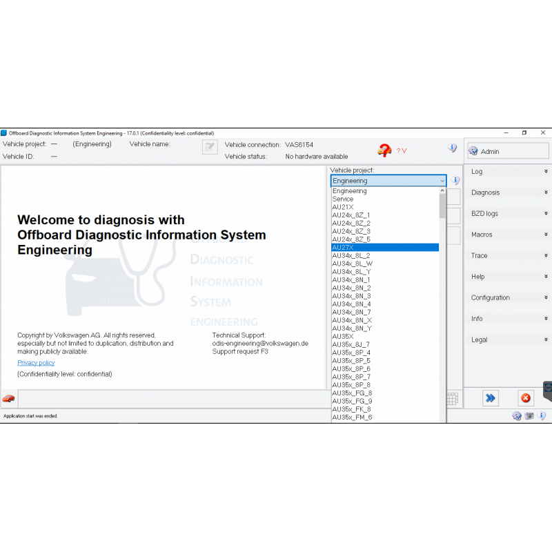 Установка ПО VAG ODIS Engineering 17