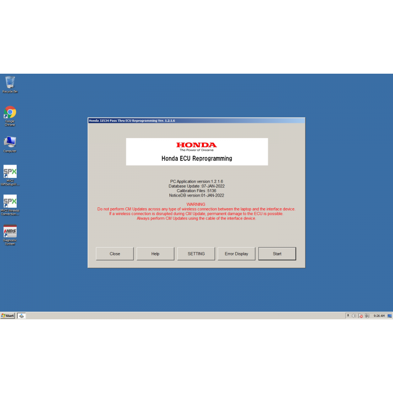 Установка Honda Diagnostic System (i-HDS)