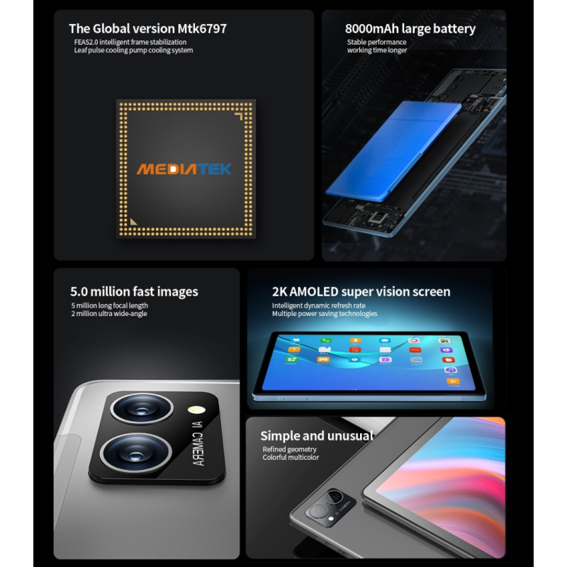 Планшет Android 8/512Gb для сканера Diagzone, EasyDiag, ThinkDiag, LVS