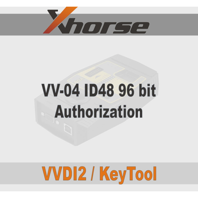 VV-04 Xhorse VVDI2 Авторизация Copy ID48 96 bit
